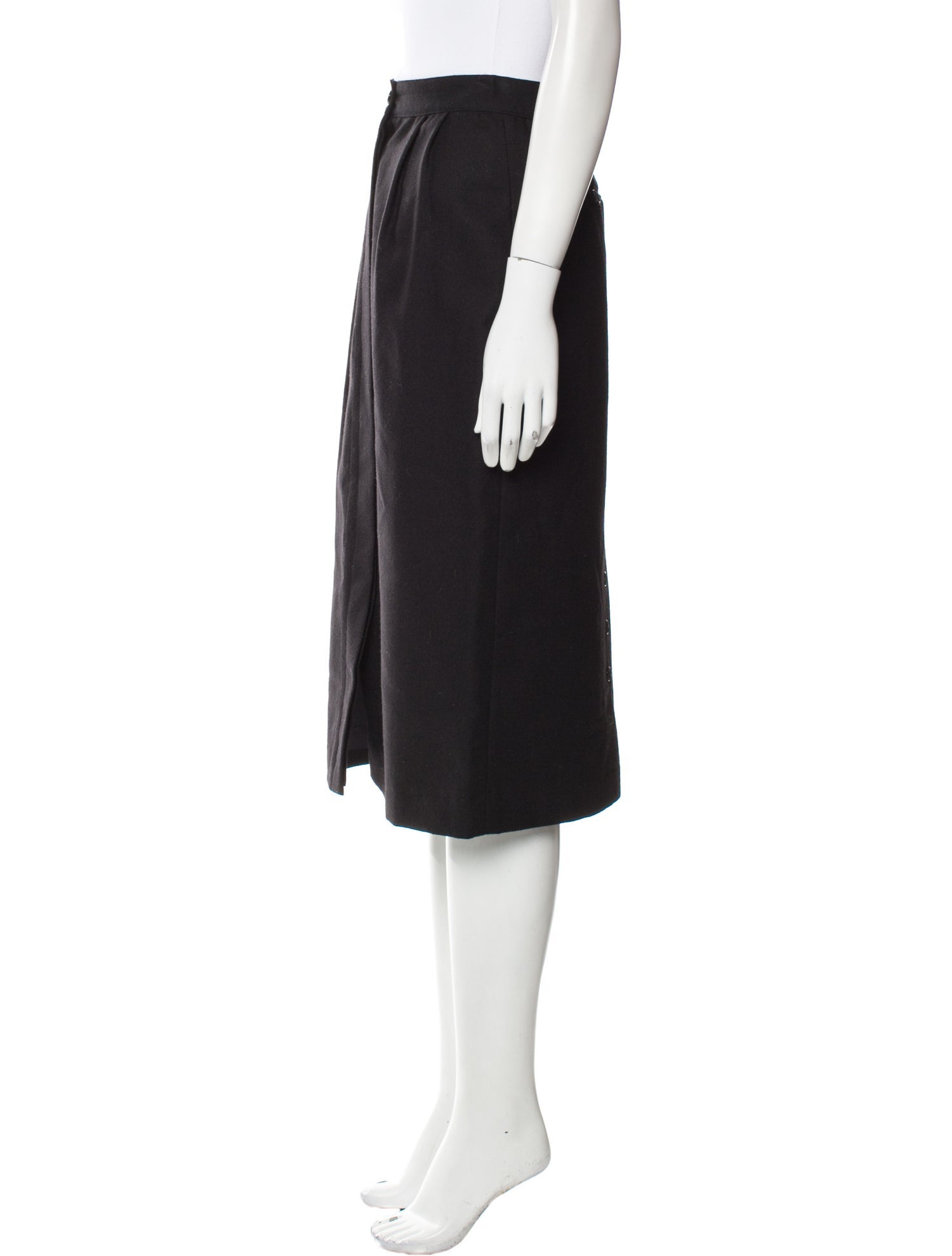 Giorgio Sant'Angelo Merino Wool Knee-Length Skirt