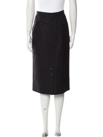 Giorgio Sant'Angelo Merino Wool Knee-Length Skirt