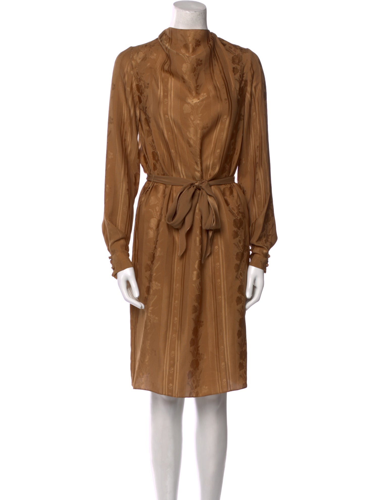 Giorgio Sant'Angelo Mock Neck Knee-Length Dress