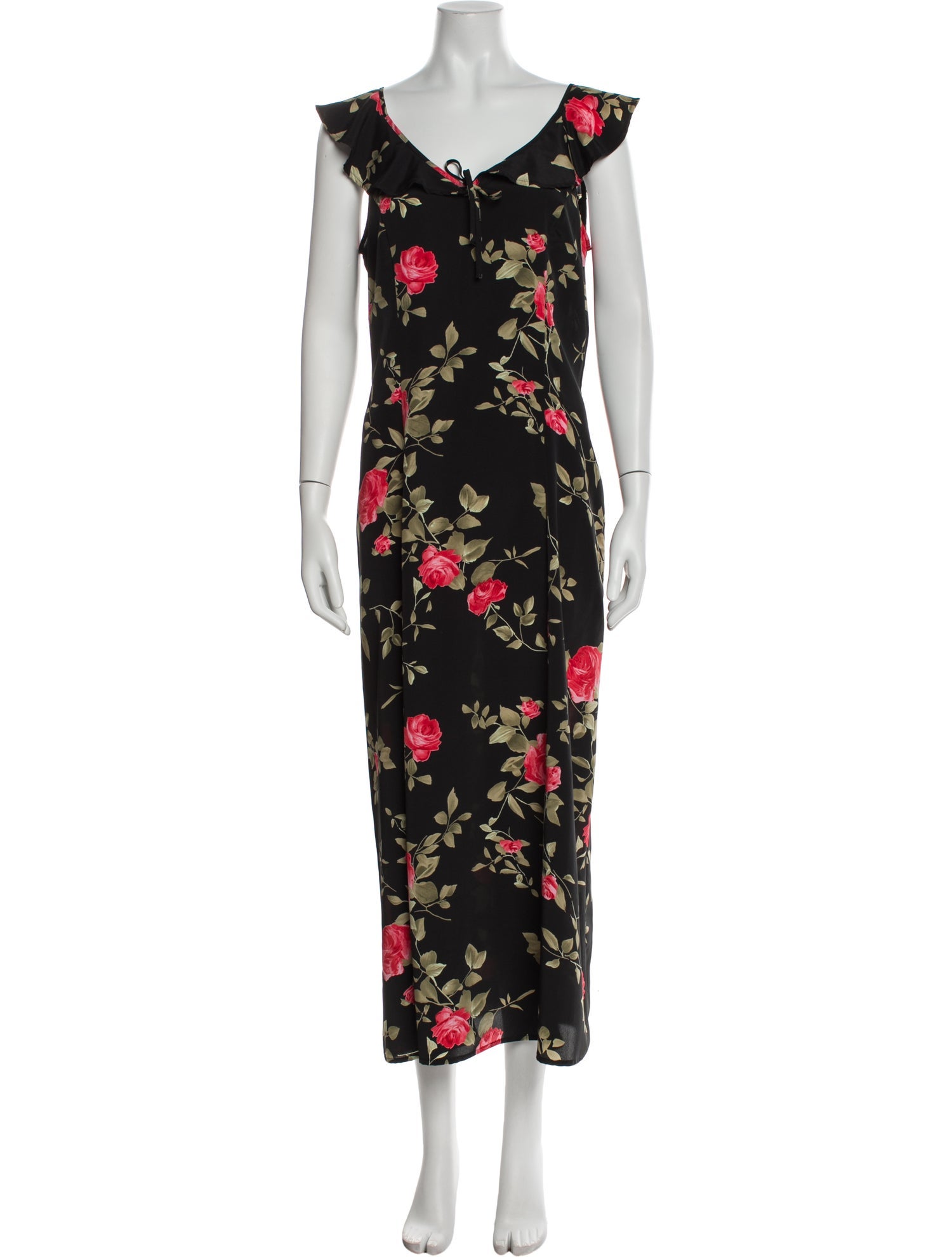 Giorgio Sant'Angelo Floral Print Long Dress