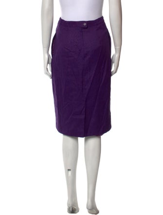 Giorgio Sant'Angelo Linen Knee-Length Skirt