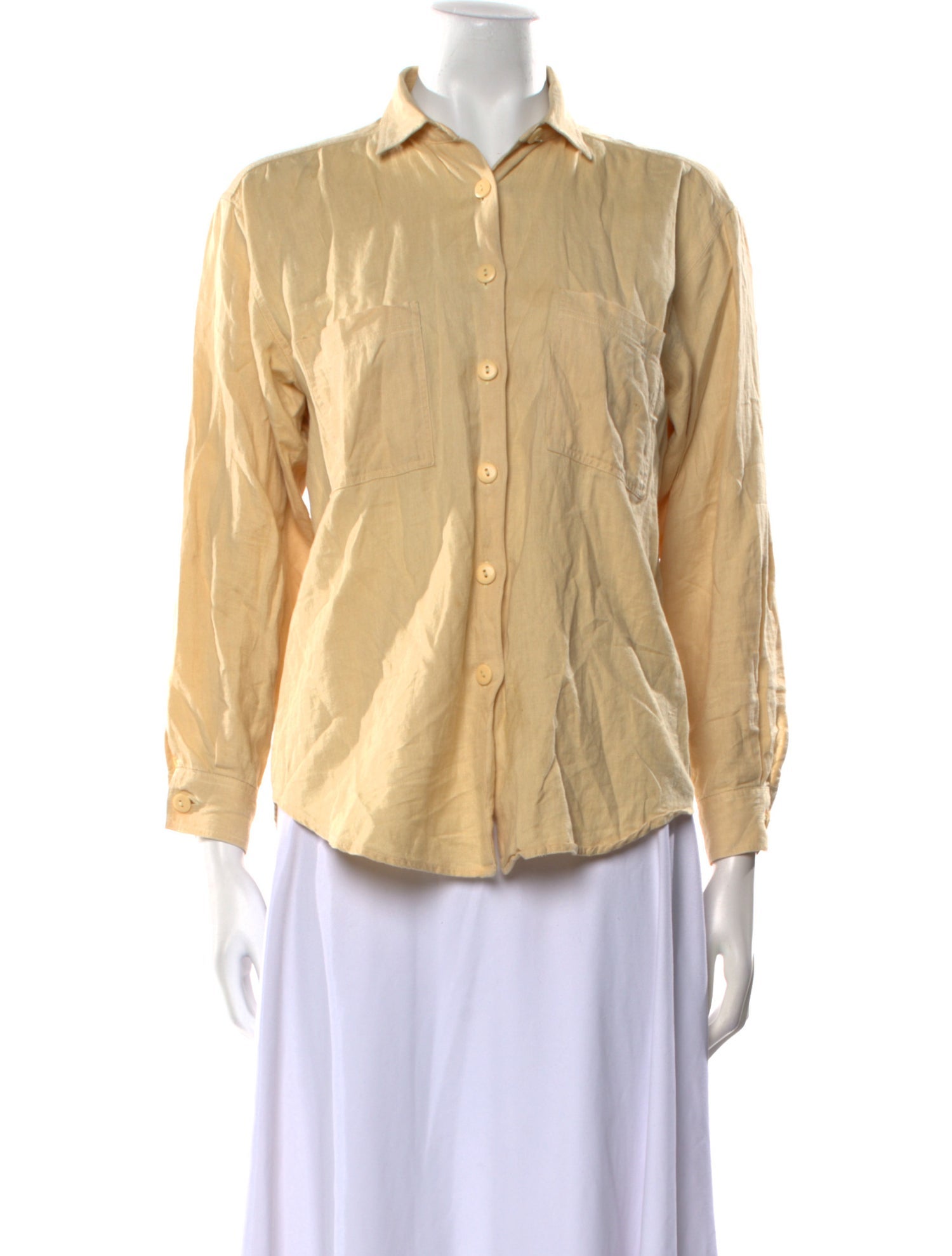 Giorgio Sant'Angelo Long Sleeve Button-Up Top