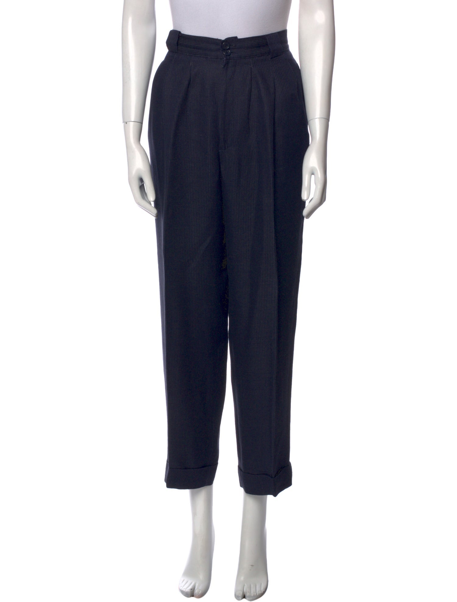 Giorgio Sant'Angelo Linen Straight Leg Pants