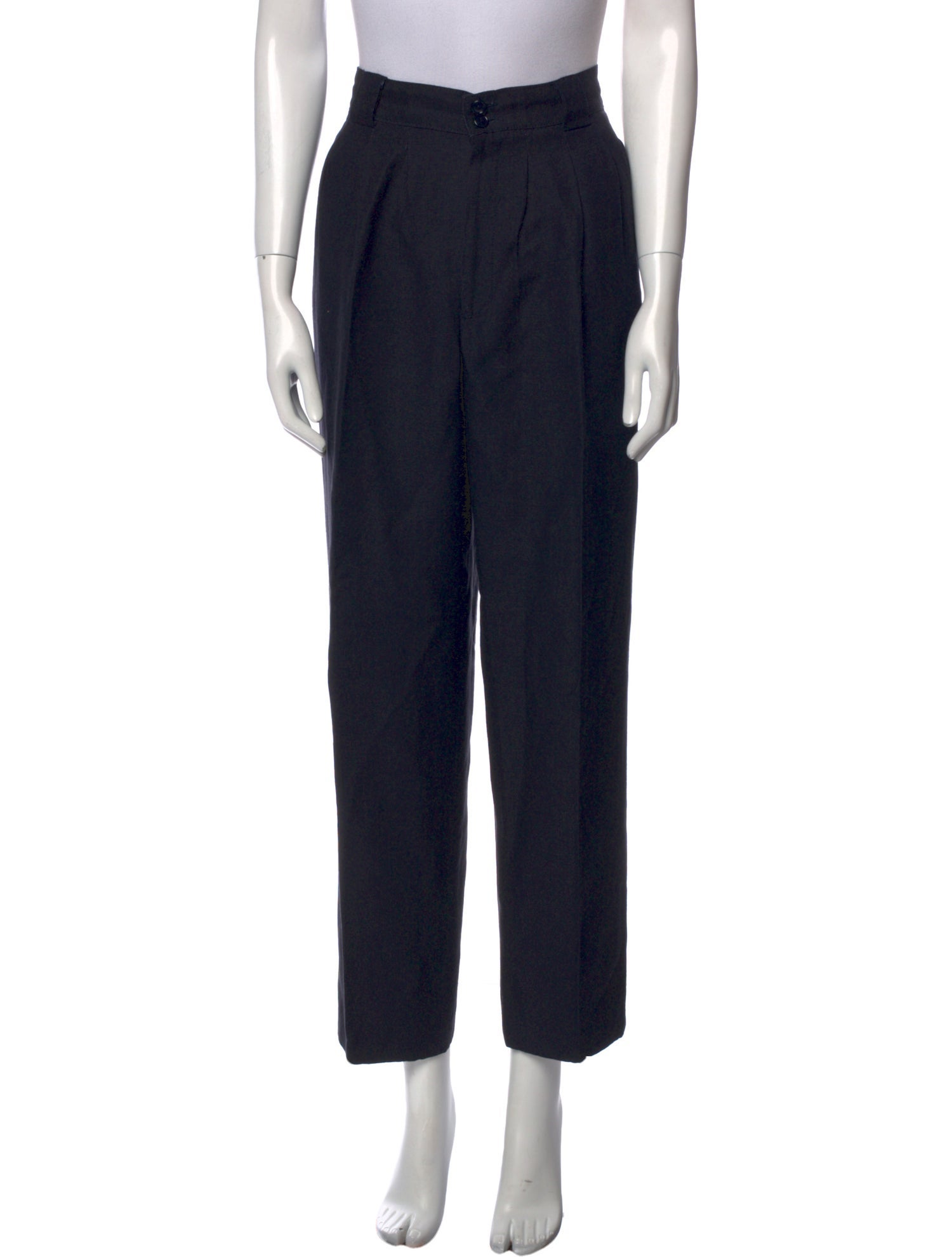 Giorgio Sant'Angelo Merino Wool Straight Leg Pants