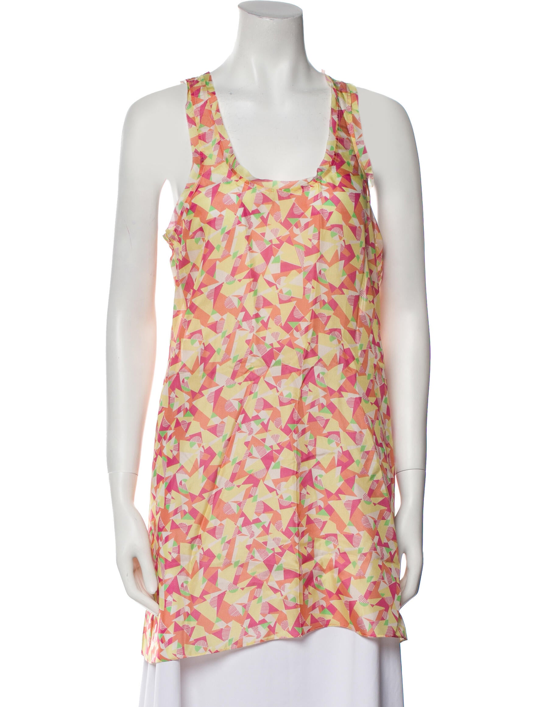 Gilner Farrar Floral Print Scoop Neck Tunic