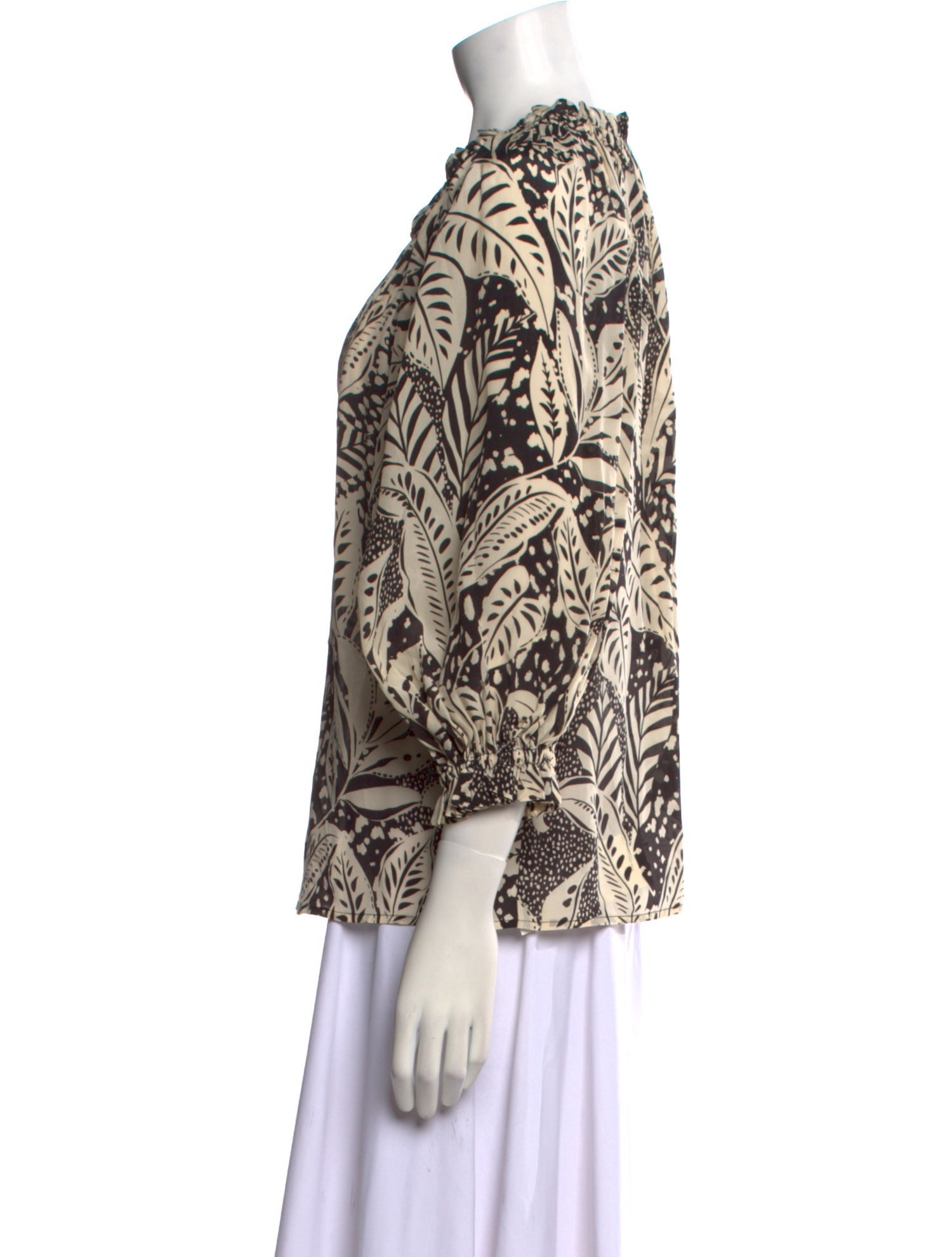 Gilner Farrar Printed V-Neck Blouse