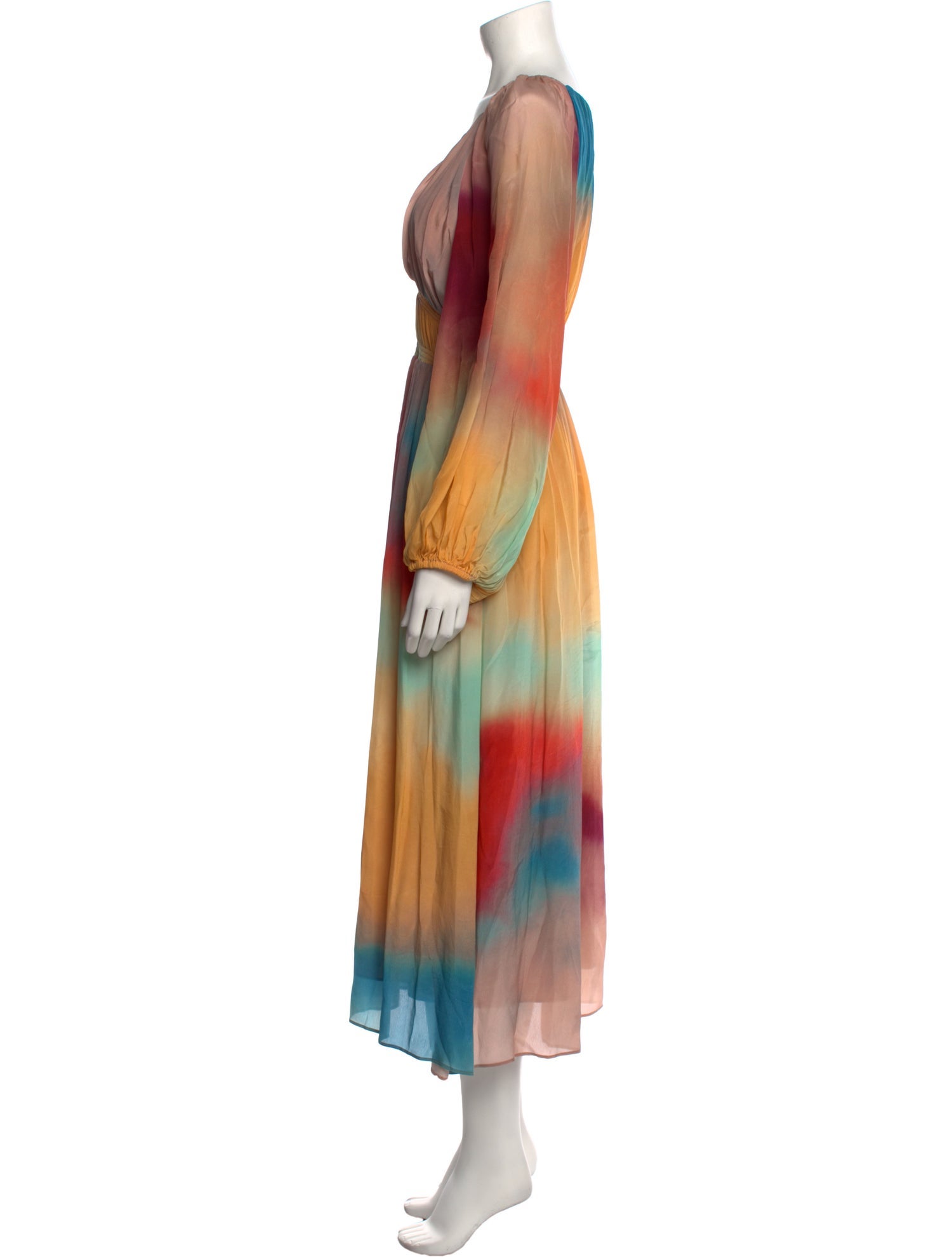 Gilner Farrar Tie-Dye Print Long Dress