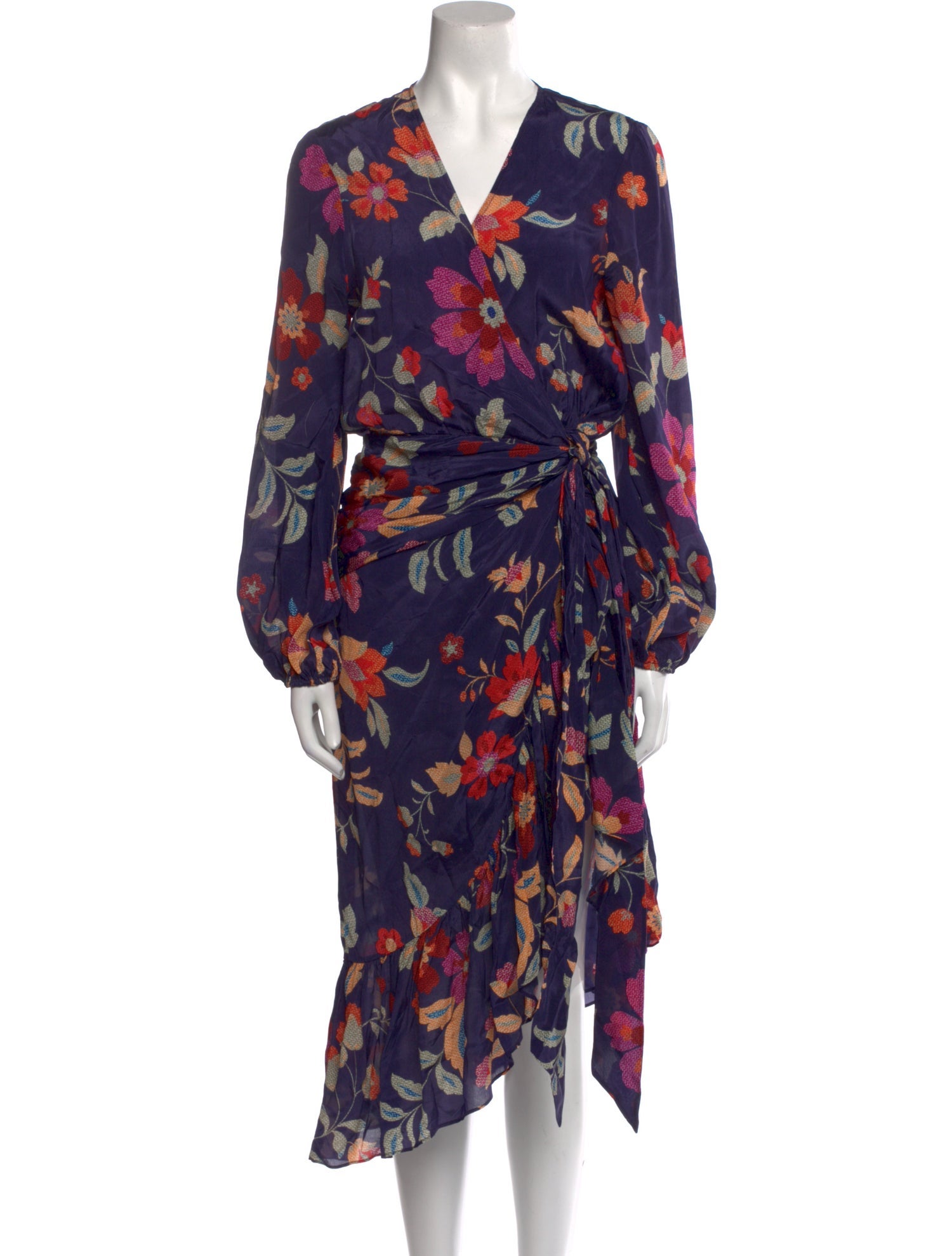 Gilner Farrar Silk Midi Length Dress