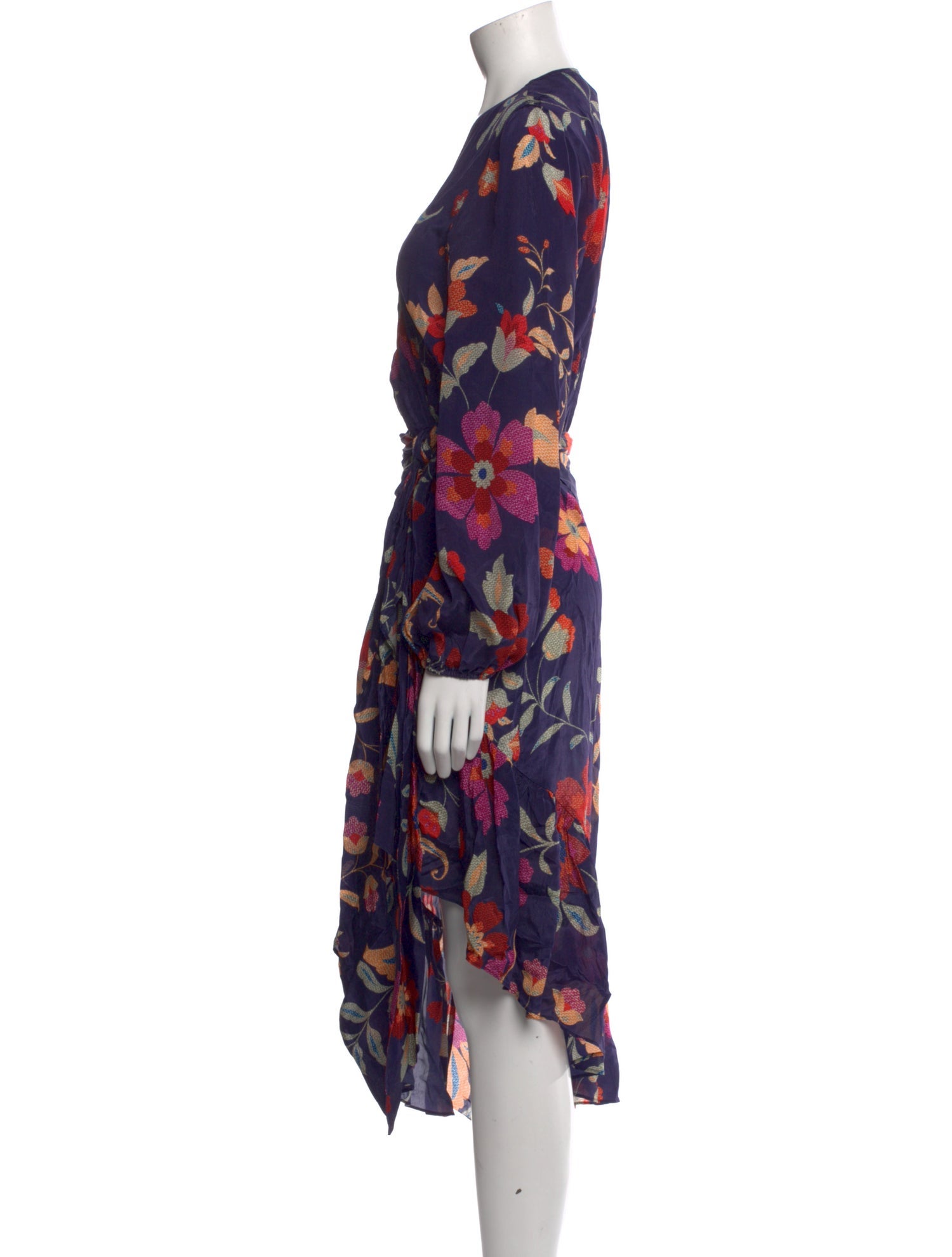 Gilner Farrar Silk Midi Length Dress