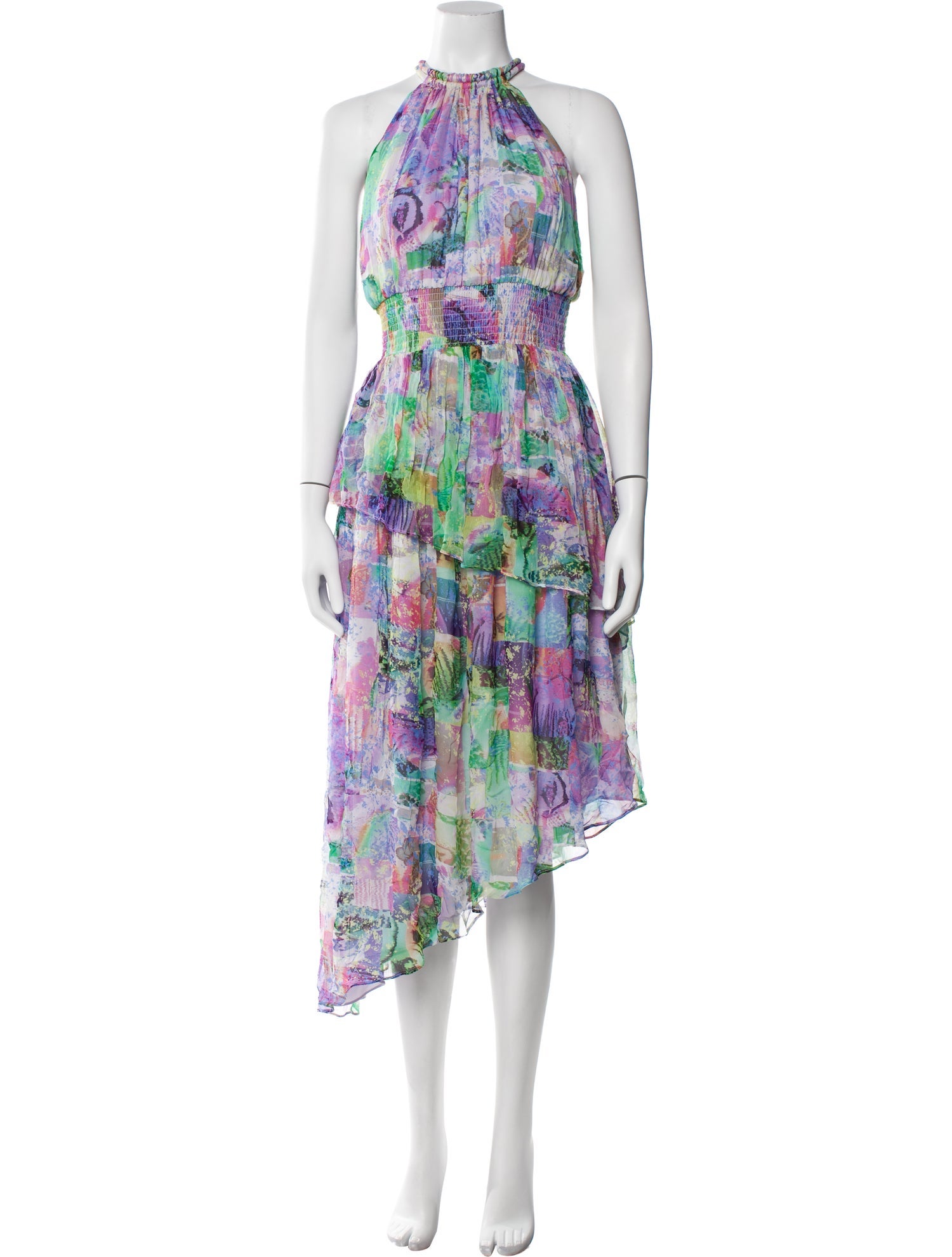 Gilner Farrar Printed Long Dress w/ Tags