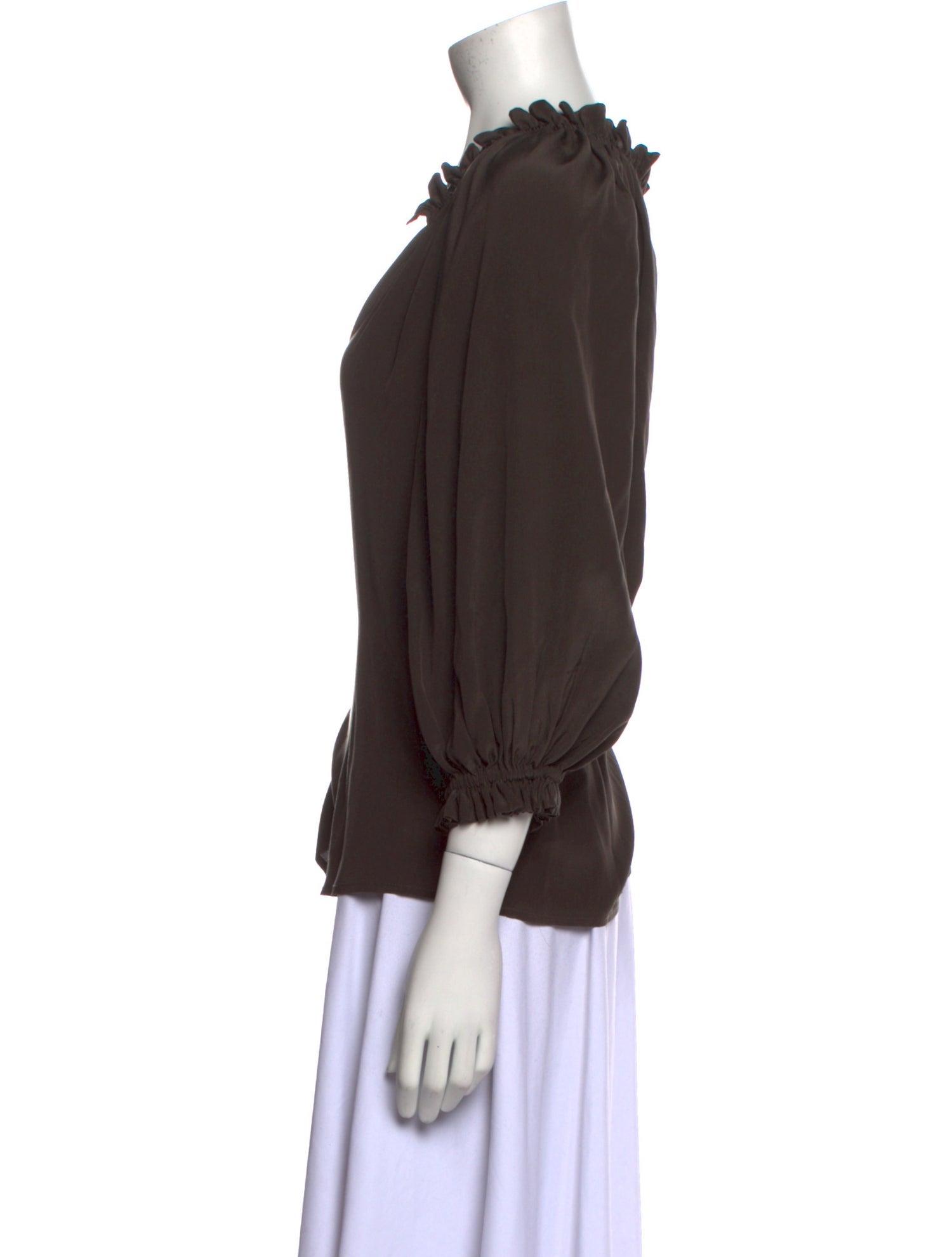 Gilner Farrar Silk V-Neck Blouse