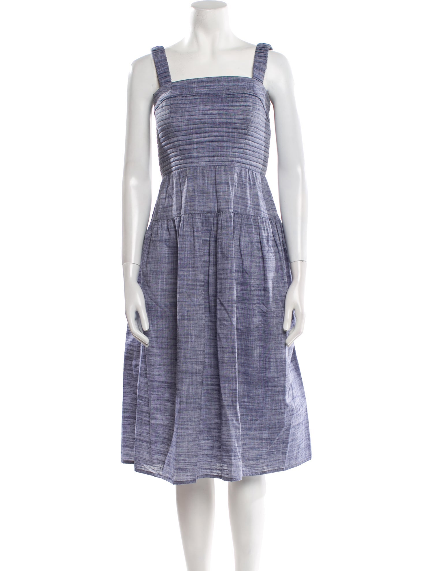 Gilner Farrar Square Neckline Midi Length Dress