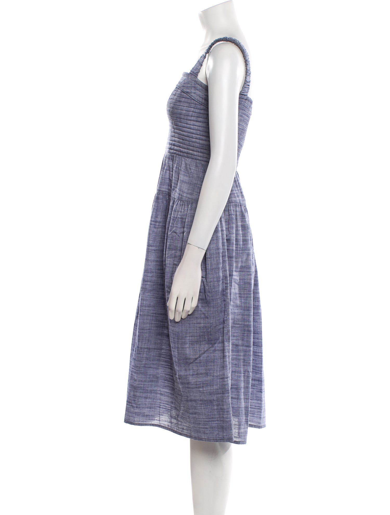 Gilner Farrar Square Neckline Midi Length Dress