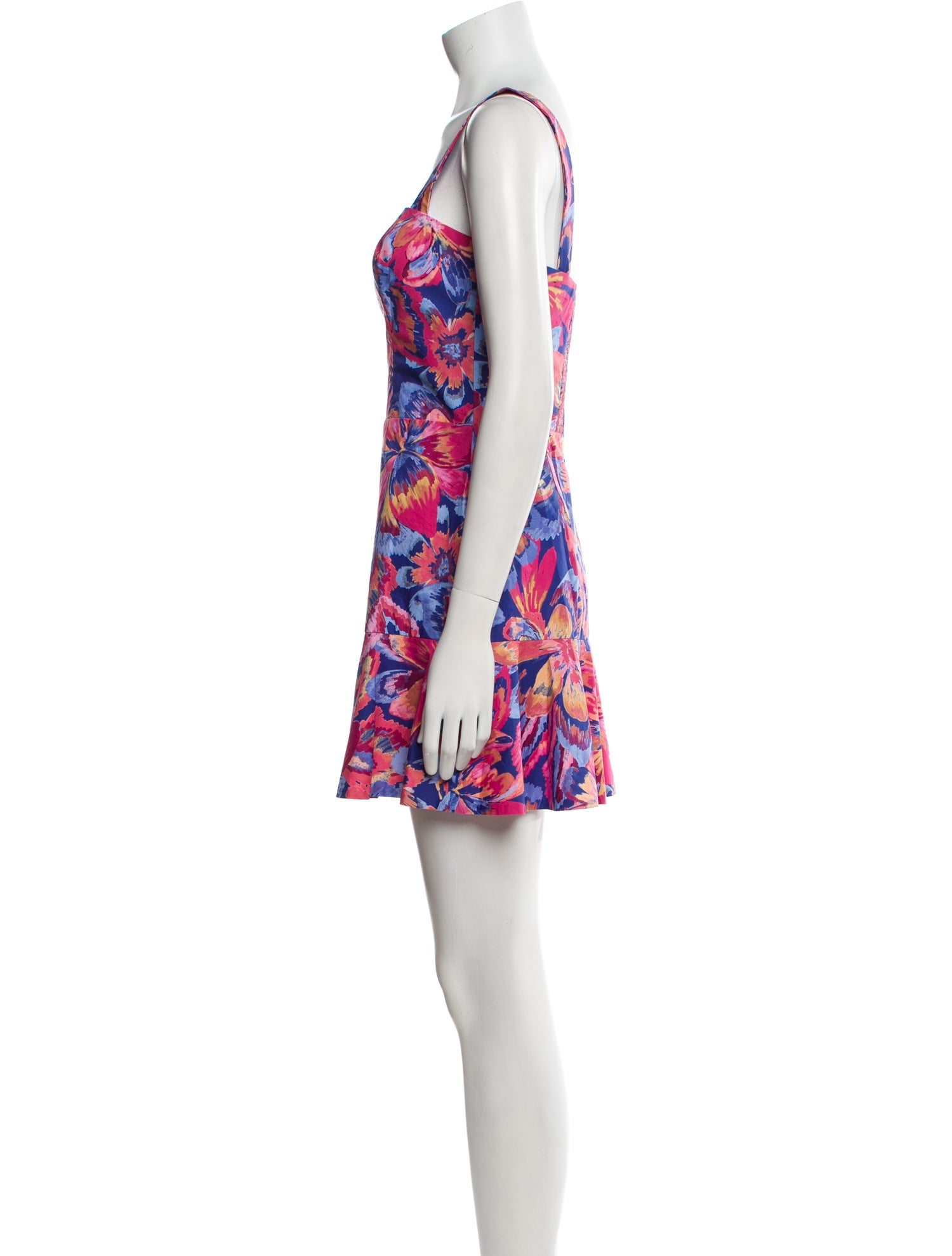 Gilner Farrar Floral Print Mini Dress w/ Tags
