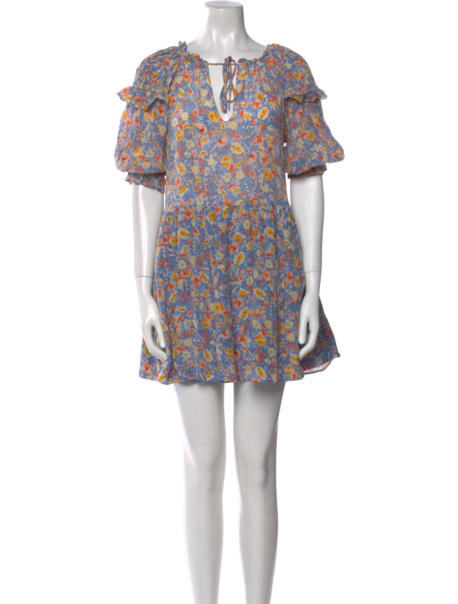 Gilner Farrar Floral Print Mini Dress