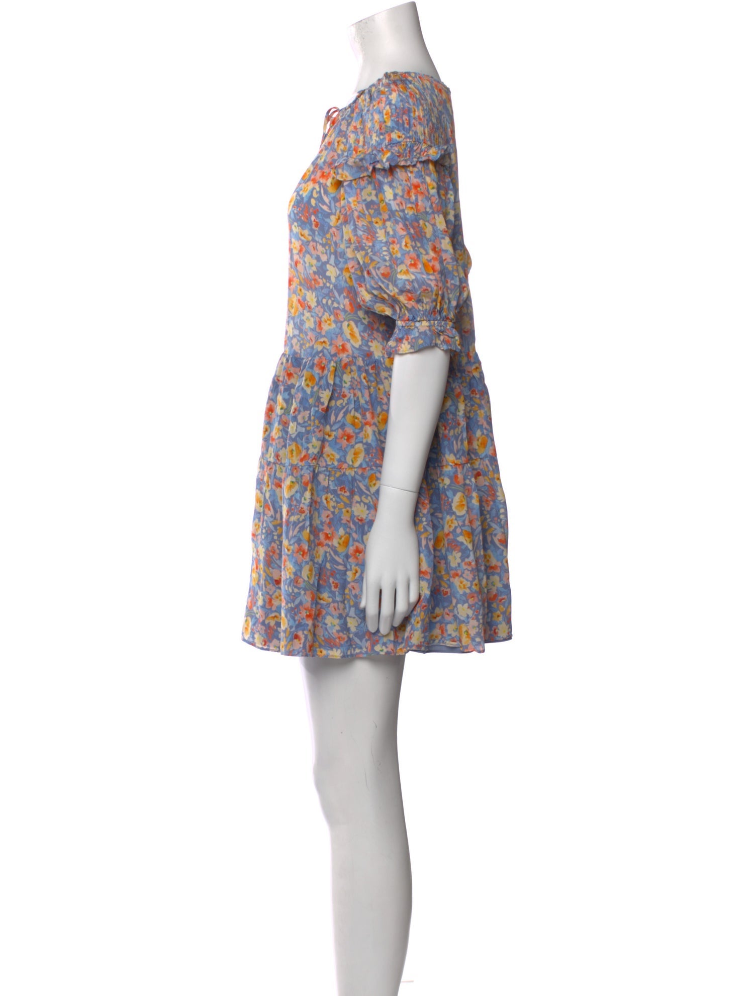Gilner Farrar Floral Print Mini Dress
