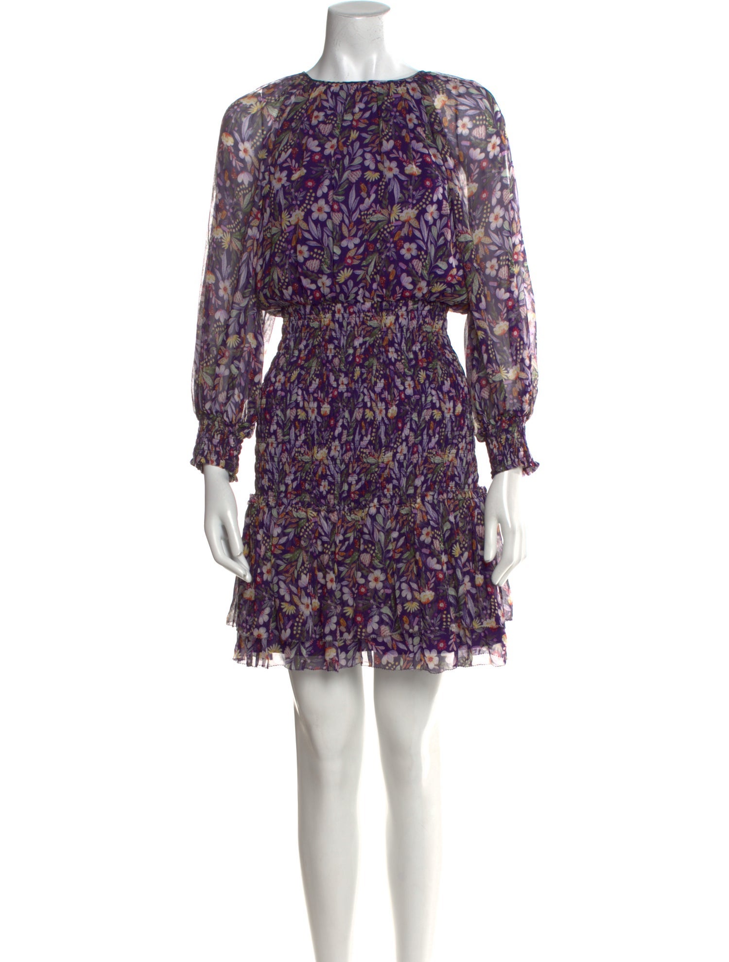 Gilner Farrar Floral Print Knee-Length Dress