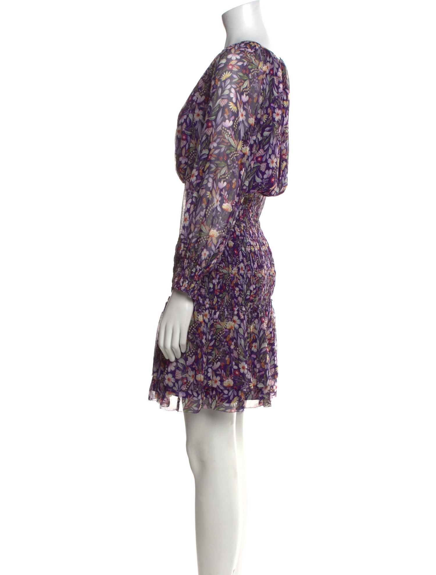 Gilner Farrar Floral Print Knee-Length Dress