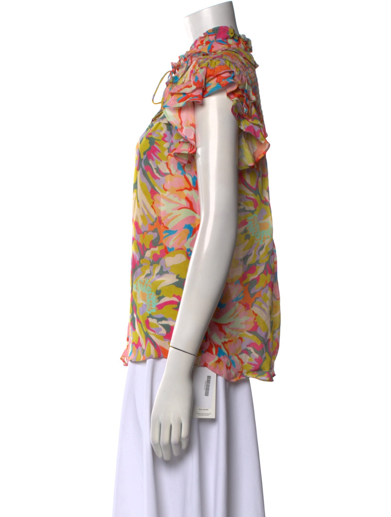 Gilner Farrar Printed Mock Neck Blouse