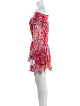 Gilner Farrar Paisley Print Mini Dress
