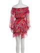 Gilner Farrar Paisley Print Mini Dress