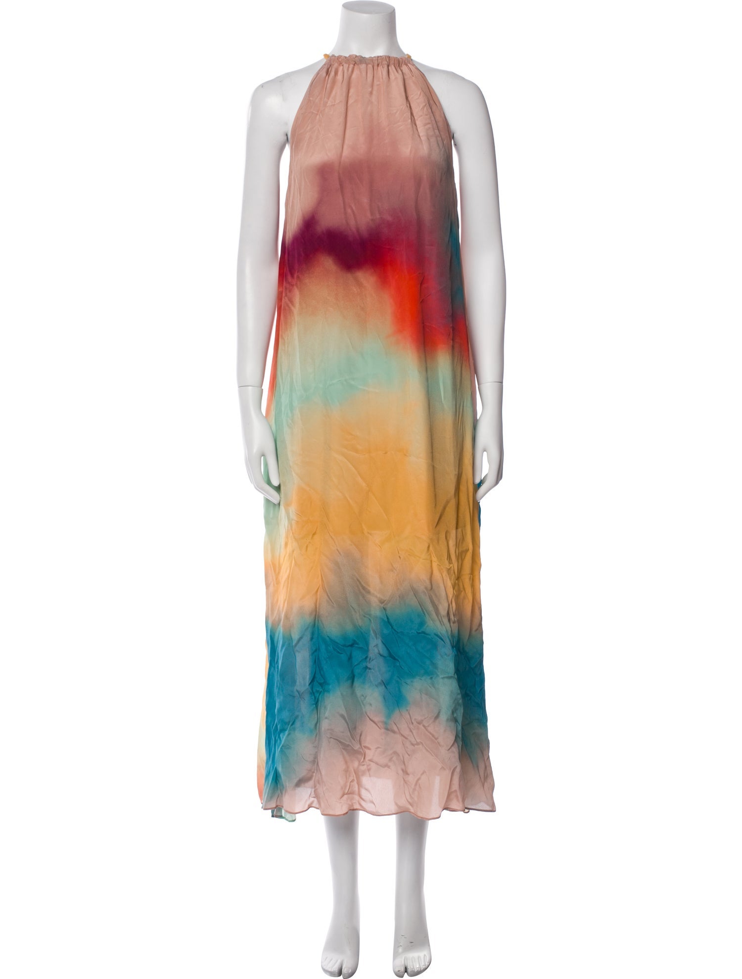 Gilner Farrar Tie-Dye Print Long Dress