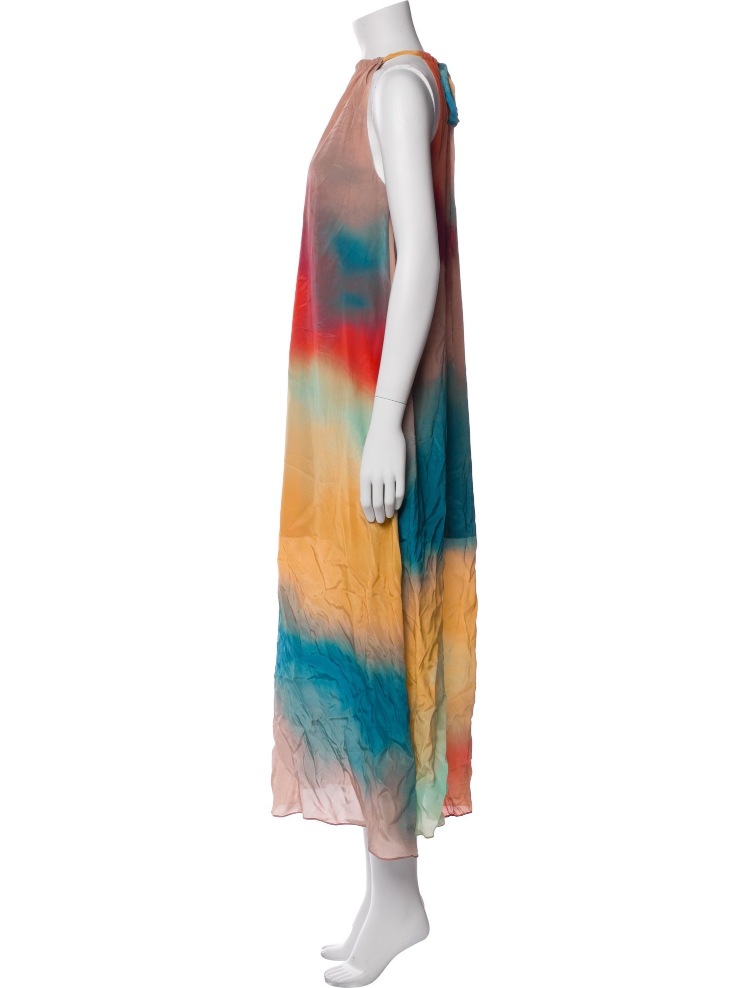 Gilner Farrar Tie-Dye Print Long Dress