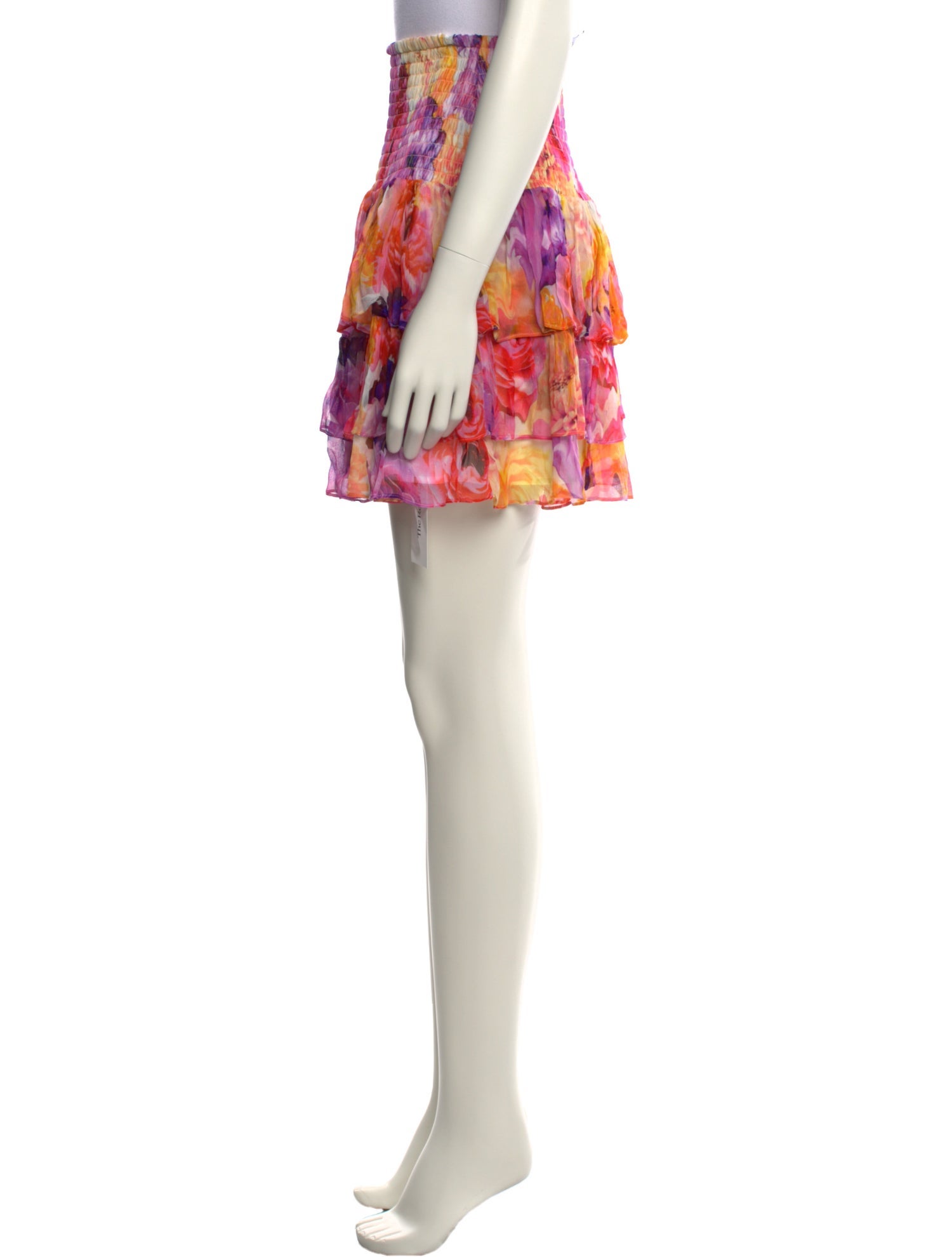 Gilner Farrar Floral Print Mini Skirt