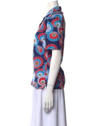 Gitman Bros x Opening Ceremony Printed Short Sleeve Button-Up Top