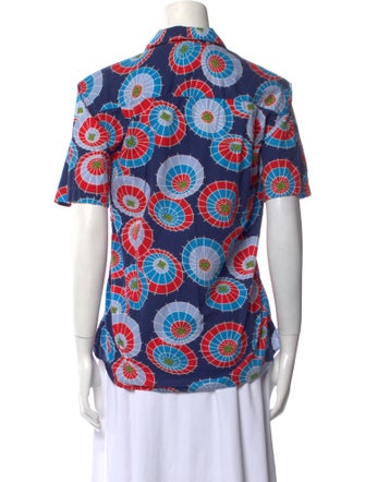 Gitman Bros x Opening Ceremony Printed Short Sleeve Button-Up Top