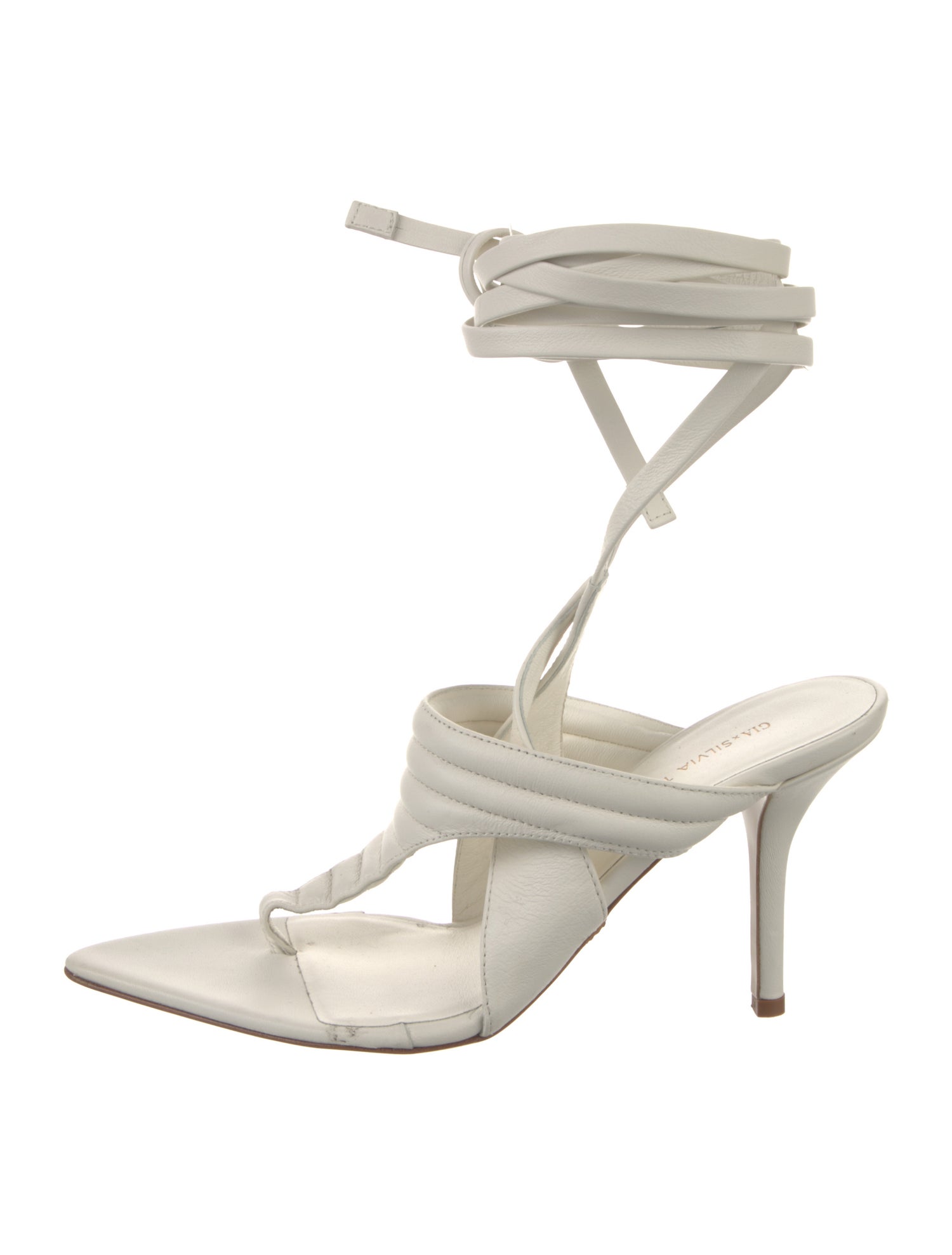 GIA x SILVIA TCHERASSI Leather Sandals