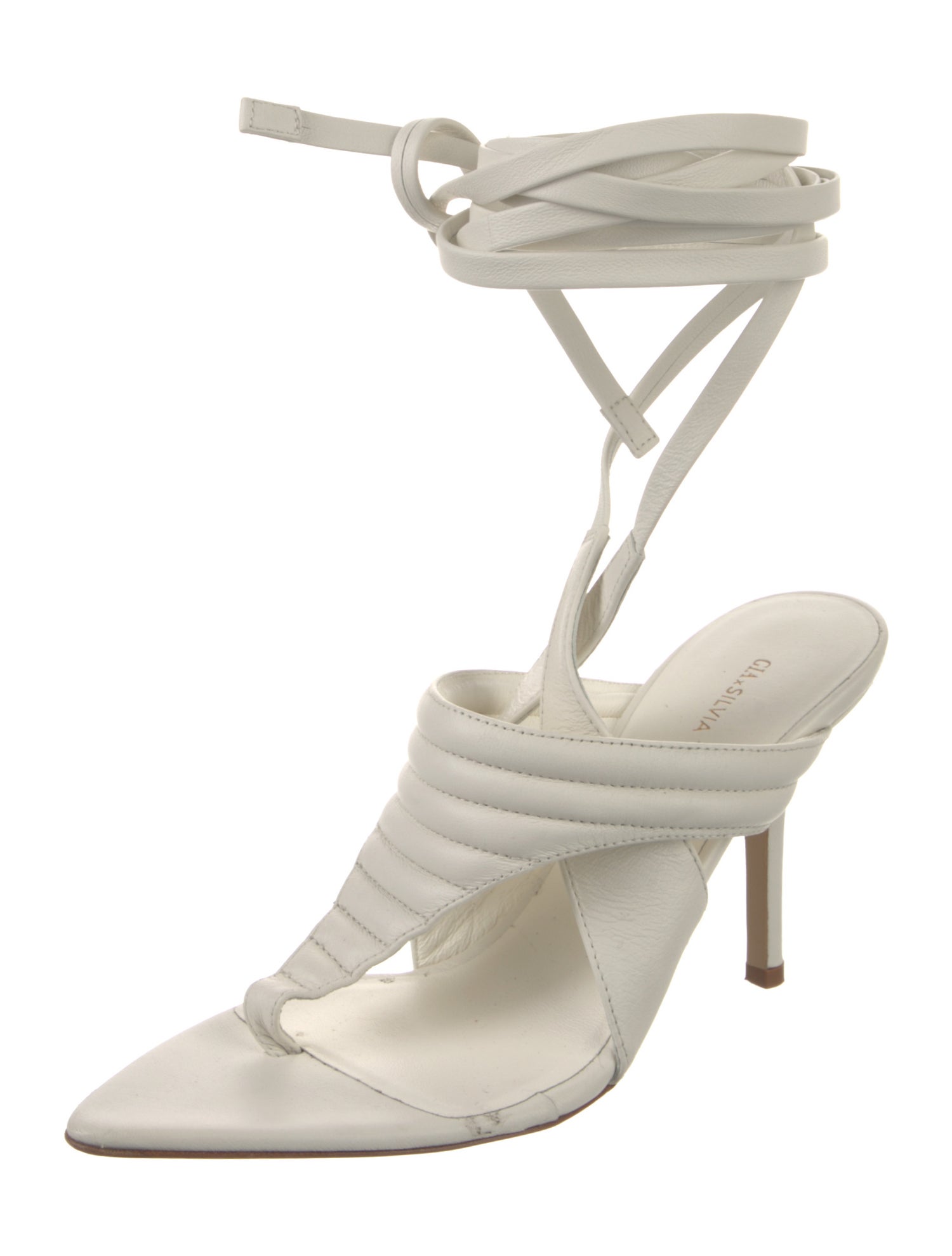 GIA x SILVIA TCHERASSI Leather Sandals