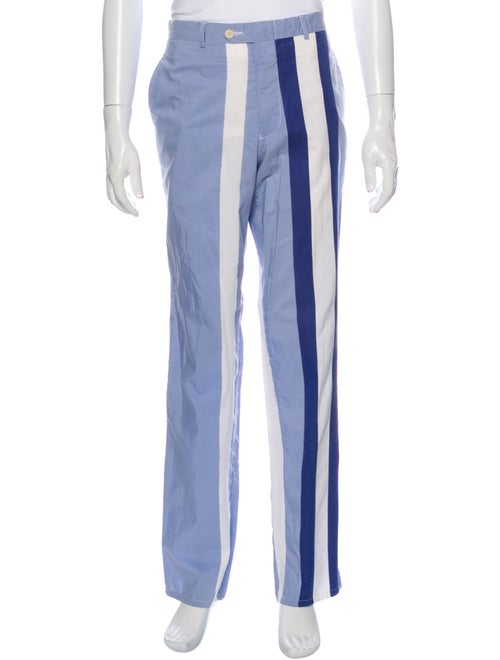 Giuliano Fujiwara Striped Pants Blue