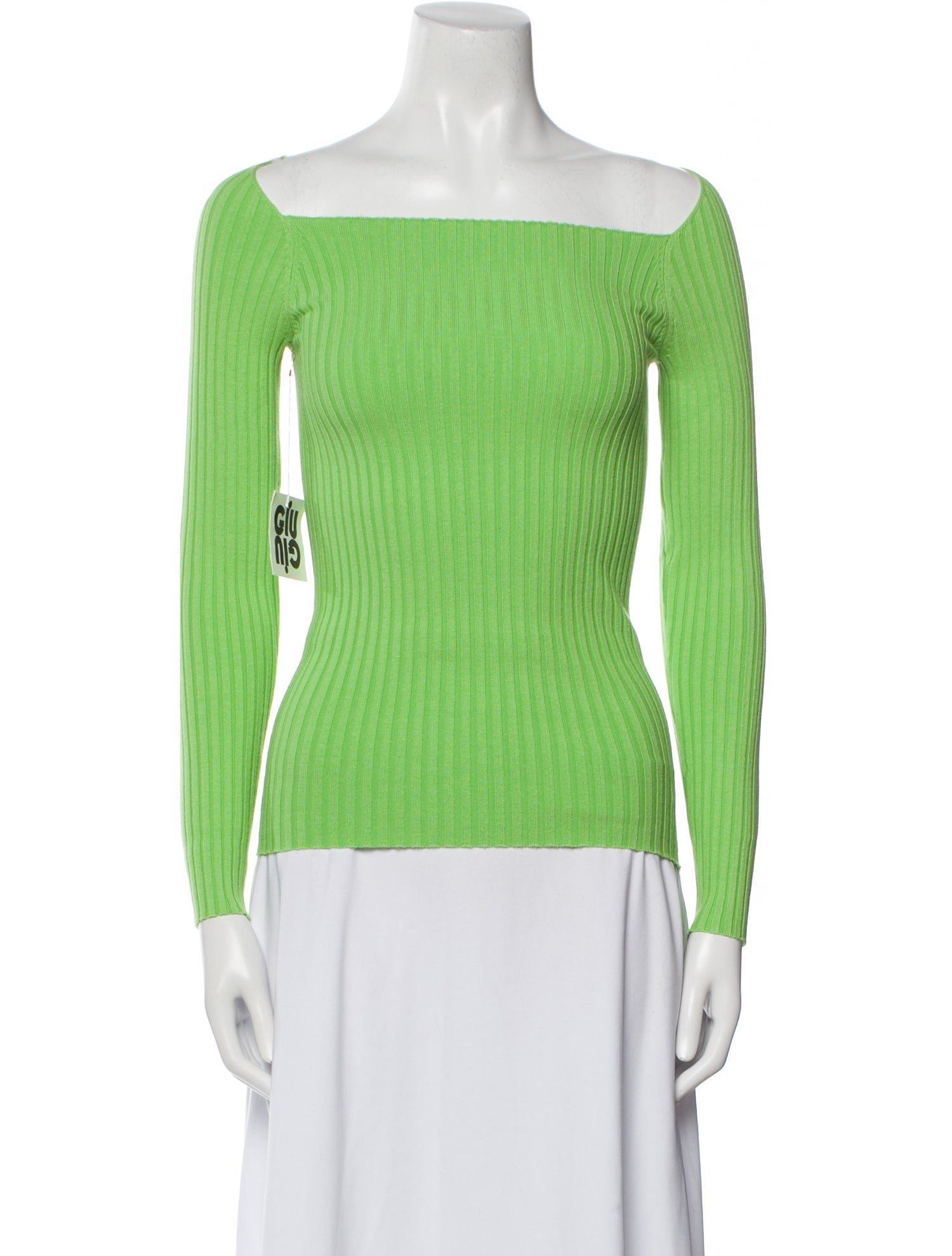 Giu Giu Square Neckline Three-Quarter Sleeve Top