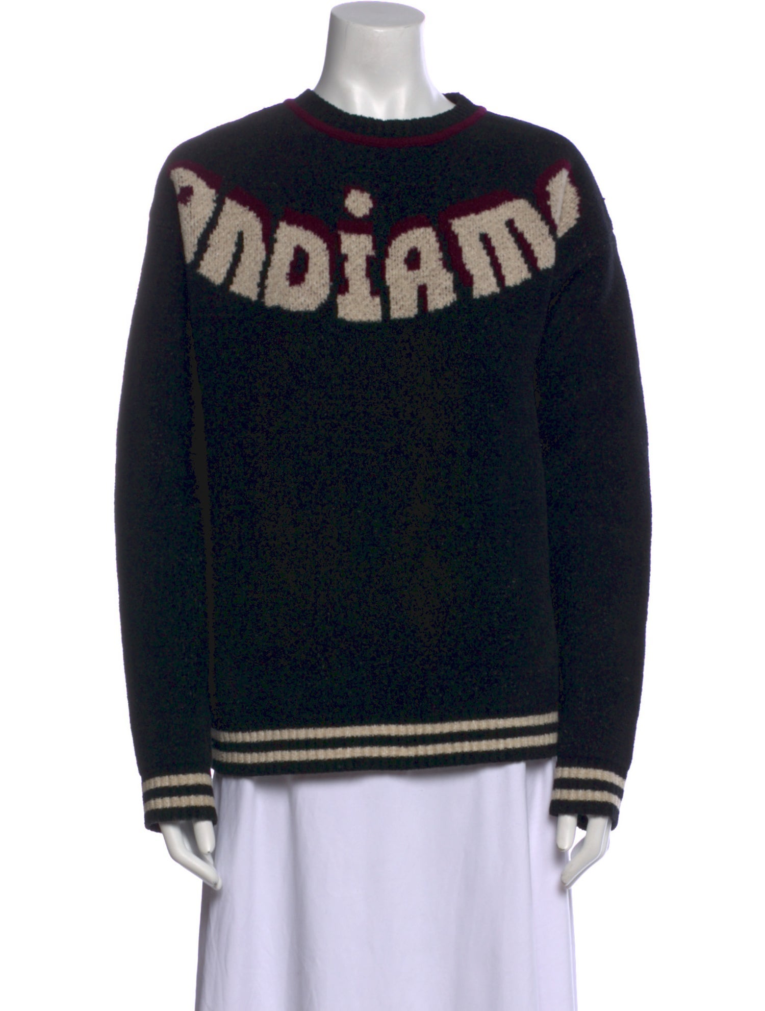 Giu Giu Graphic Print Crew Neck Sweater