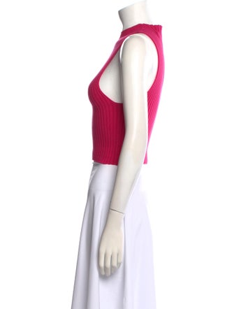 Giu Giu Crew Neck Sleeveless Crop Top