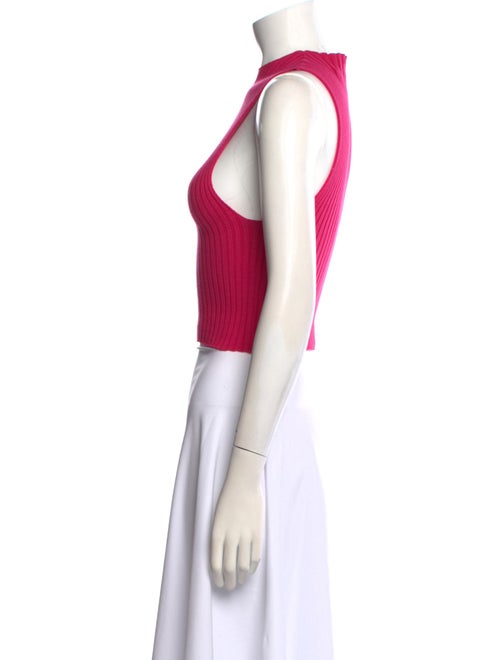 Giu Giu Crew Neck Sleeveless Crop Top