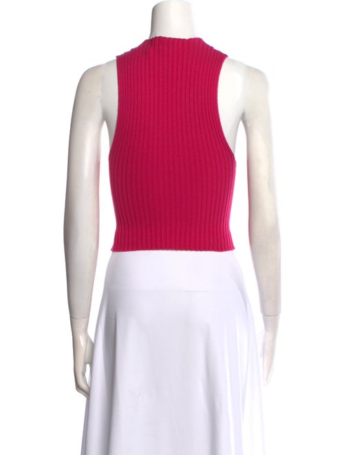 Giu Giu Crew Neck Sleeveless Crop Top