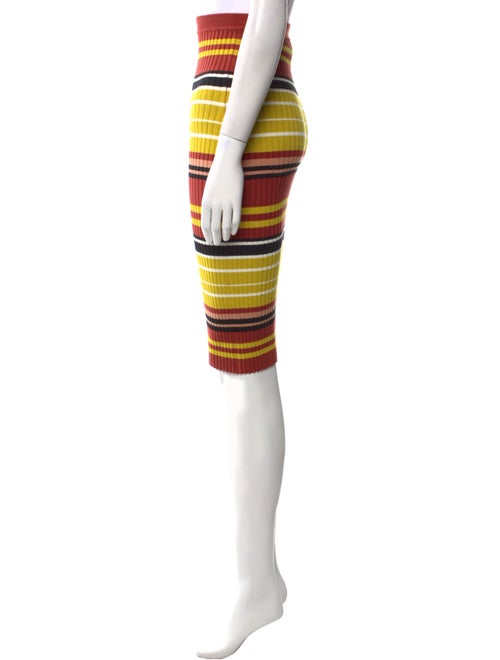 Giu Giu Striped Knee-Length Skirt