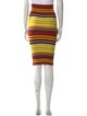 Giu Giu Striped Knee-Length Skirt