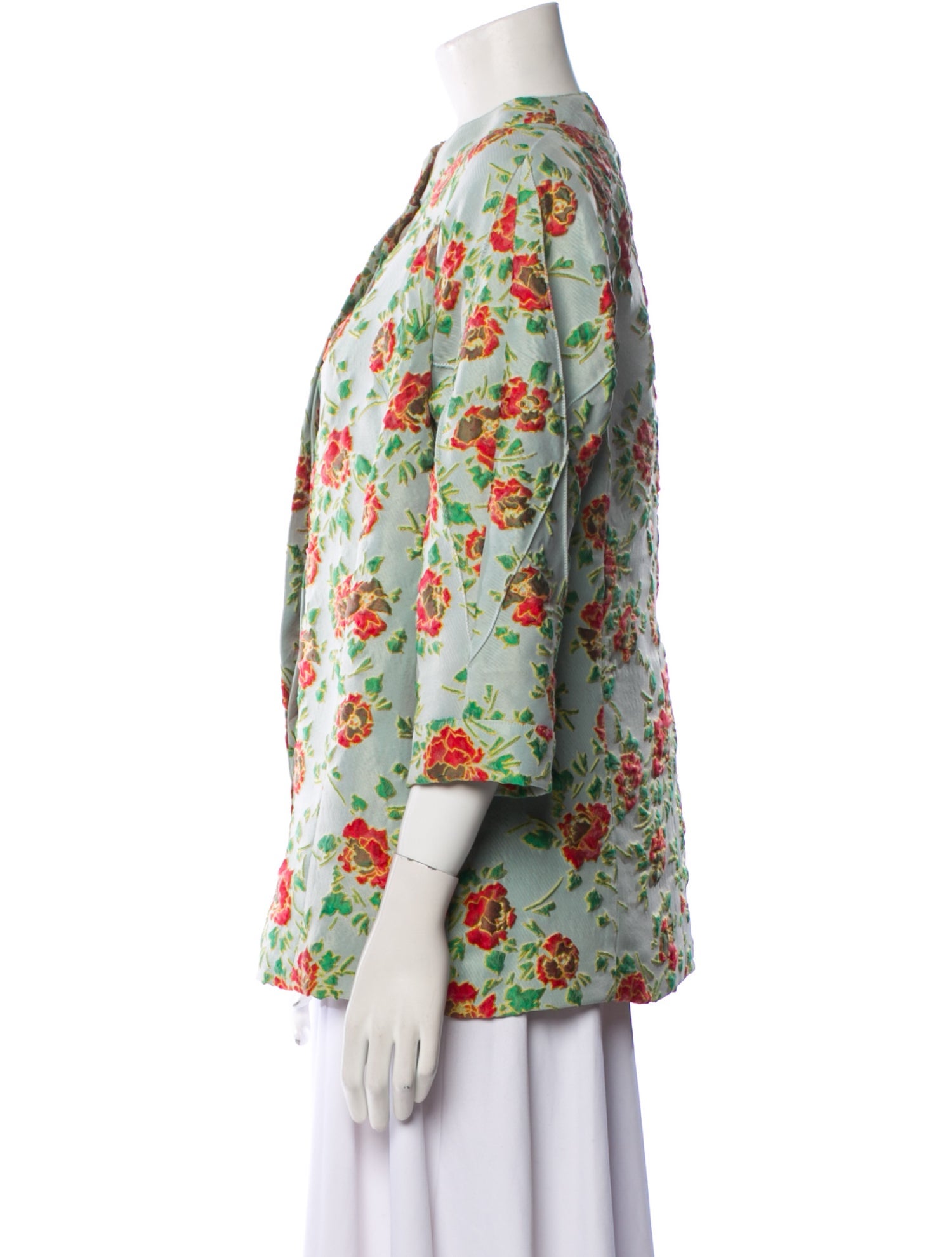 Gigliola Curiel Floral Print Evening Jacket