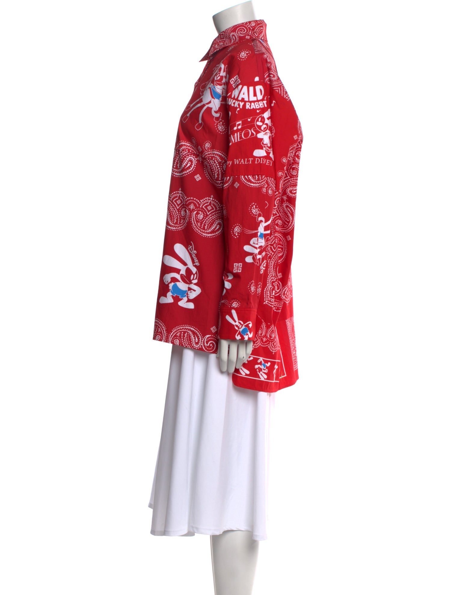 Givenchy x Disney Floral Print Mock Neck Tunic