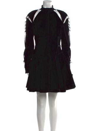 Giovanni Bedin Mock Neck Mini Dress