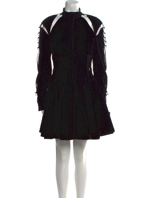 Giovanni Bedin Mock Neck Mini Dress