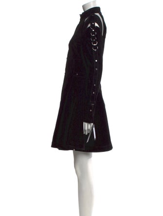 Giovanni Bedin Mock Neck Mini Dress