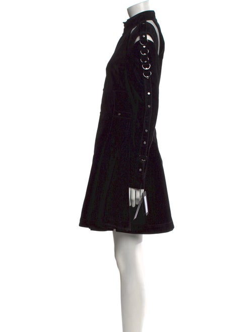 Giovanni Bedin Mock Neck Mini Dress