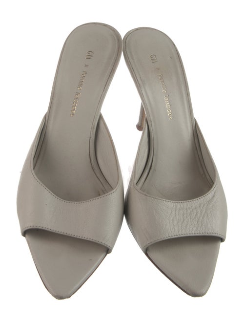 Gia Borghini x Pernille Teisbaek Leather Slides