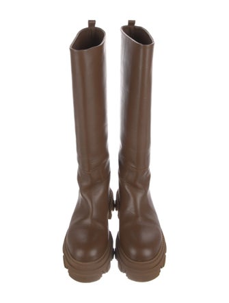 Gia Borghini x Pernille Teisbaek Leather Rain Boots