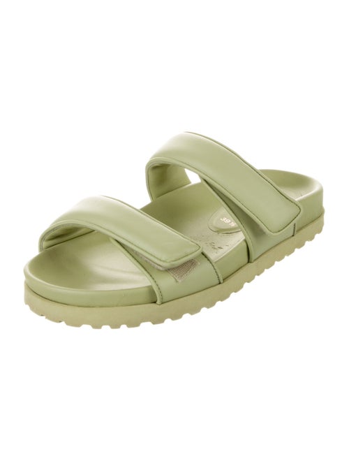 Gia Borghini x Pernille Teisbaek Leather Slides