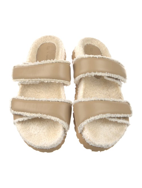 Gia Borghini x Pernille Teisbaek Leather Slides